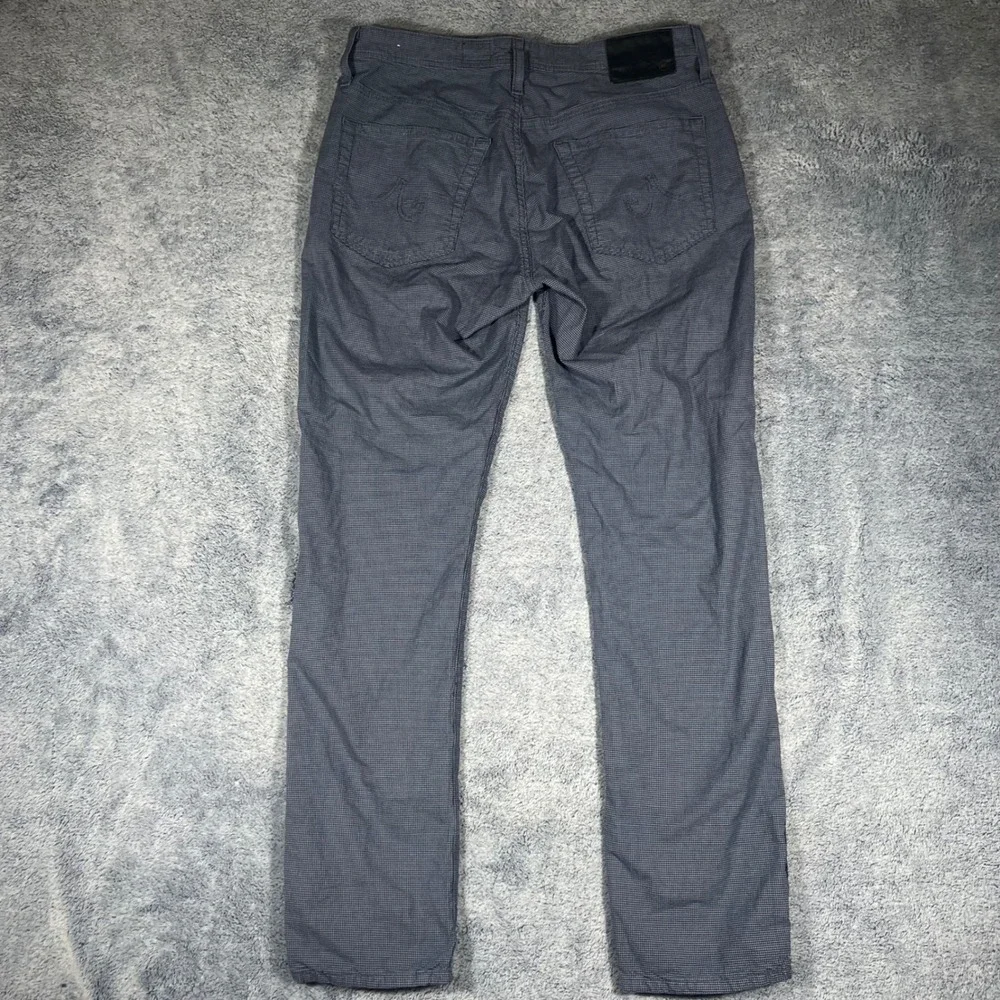 AG Adriano Goldschmied Everett‎ Slim Straight Italian Fabric Pants Grey 33x32